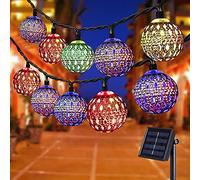SZJMAO Solar String Lights Outdoor, 8 Modes 23ft 50LED Garden Lights Solar Fairy Lights Waterproof Lighting for Gazebo, Fence, Wall, Patio,Wedding,Christmas(Multicolor)