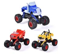 SZJYMY Big -Foot Monster Truck Toy Blaze and The Monster Machines Trucks Neon Wheels 3-Pack of Diecast Vehicles for Ages 3+ Years