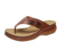 SZKCXBDB flip flops women Women's Flops, Flat Leather Sandals, Arch Support Flops-dark Brown-thirty-eight
