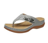 SZKCXBDB flip flops women Women's Flops, Flat Leather Sandals, Arch Support Flops-grey-thirty-six
