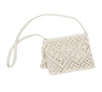 SZKCXBDB Straw bag Crossbody Women's Summer Woven Shoulder Beach Zipper-white