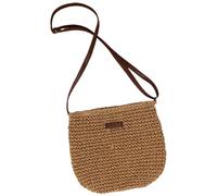 SZKCXBDB Straw bag Women's Shoulder Summer Beach Travel Crossbody Handbag Wallet Suitable For Shopping Camping-light Brown