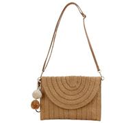 SZKCXBDB Straw bag Women's Small Clutch Raffia Shoulder Beach Summer Woven Wallet Envelope Crossbody Handbag Wallet-light Brown