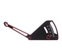 SZKIRNO 1/8 1/10 Adjustable Ruler Adjusting Fit for RC Car Height & Wheel Rim Camber 10-45mm Ride Height Gauge(Ruler Red)