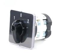 SZL9-75/2 75A Big Current 3 Position Two Phase 8 Screws 1-0-2 Transfer Rotary Cam Switch 1Pcs