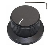 Szliyands 44 x 25mm Aluminum Rotary Electronic Control Potentiometer Knob for 6 mm Diameter Shaft, Volume Control Knobs, Audio knob, Guitar Knobs，Switch Knob