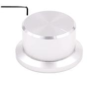 Szliyands 48 x 26 mm All-Aluminum knob Volume Potentiometer knob Bile Amplifier Audio Potentiometer knob Cap {Silver}
