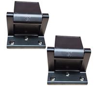 Szliyands Black Door Lock Reinforcer Privacy Door Latch for,Hotel Security Door Lock ,Privacy Door Latch for in-Swinging Doors Extra High Home Door Security Lock ( 2 Pack)