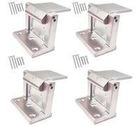 Szliyands Door Lock Reinforcer Privacy Door Latch for，Hotel Security Door Lock ，Privacy Door Latch for in-Swinging Doors Extra High Home Door Security Lock (4 Pack)