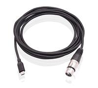 SZLliyxs XLR to USB C Cable,6FT USB C Microphone Cable,USB Type-C to XLR Female Cord Connector Adapter Compatible Stereo Audio Cord Link Converter Cable USB Type-C Devices for Smartphone or MacBook