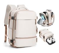 SZLX Large Travel Backpack Women, Carry On Backpack Men,Hiking Backpack Waterproof Outdoor Sports Rucksack Casual Daypack School Bag Fit 14 Inch Laptop with USB Charging Port Shoes Compartment