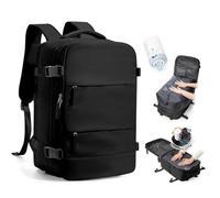 SZLX Vacuum Backpack Travel Bag with Pump,New Ryanair Cabin Size Bag 40x30x20 Backpack Wizz air,Ryanair Vacuum Cabin Bags underseat Carry-ons Travel Backpack Cabin Size Women Men,Black