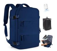 SZLX Vacuum Backpack with Pump, New Ryanair Cabin Size Bag 40x30x20 Backpack Wizz air, Ryanair Travel Ruscksack Cabin Size Carry-on Luggage Women Waterproof Men's Vacuum Suitcase