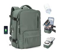 SZLX Vacuum Travel Backpack with Vacuum Pump, Airbag Backpack with Vacuum System for Travel, Ryanair Travel Ruscksack Cabin Size Carry-on Luggage Women Waterproof Men's Vacuum Suitcase