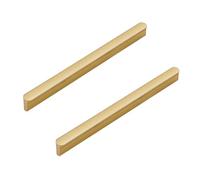 SZLXJMFL Cabinet Door Handles Modern 160mm,2 × Kitchen Door Handles Gold Solid Aluminum Alloy | Anodized Surface Furniture Handle T Shaped Handle Full Length: 113-1000 mm Drawer Pulls 160mm/6.3in