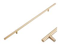 SZLXJMFL Cabinet Handle Gold, 2 Pack Handle for Furniture Door, Solid Aluminum Alloy | Anodized Surface, Full Length: 48-1000 mm T-Shaped Handle Pull-800mm/31.5in