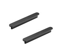 SZLXJMFL Cabinet Handle Modern, 2 Pack Black Handle for Furniture Door, Solid Aluminum Alloy | Anodized Surface, Full Length: 116-1000 mm T-Shape Cupboard Handles 96mm/3.8in