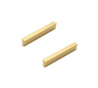 SZLXJMFL Cabinet Handle Modern, 2 Pack Gold Handle for Furniture Door, Solid Aluminum Alloy | Anodized Surface, Full Length: 115-1000 mm T-Shape Cupboard handles96mm/3.8in