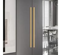 SZLXJMFL Cabinet Handles Gold,2 × Furniture Handles for Drawers Solid Aluminum Alloy | Anodized Surface Drawer Pulls I Bar Handle Full Length: 112-1000 mm Kitchen Handles 768mm/30.2in