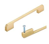 SZLXJMFL Cabinet Pulls Gold,Hole Spacing: 192mm 2 × Drawer Handles Modern Solid Aluminum Alloy | Anodized Surface Door Knobs Bow Shaped Handle Full Length: 110-1000 mm Fureiture Handles 192mm/7.6in