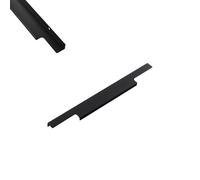 SZLXJMFL Cupboard Handles Hidden, 2 Pack Furniture Handles Aluminum Alloy | Anodized, Drawer Pulls Hole Centers: 160-800mm Kitchen Cabinet Door Pulls Concealed Wardrobe Handle Pull Black 224mm/8.8in