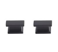 SZLXJMFL Drawer Handles Black, 2 Pack Handle for Furniture Solid Zinc Alloy | Spray Painted Surface, Drawer Handles Hole Centers: 16-192mm Cupboard Handles Black Pulls Kitchen Door Handles 16mm/0.6in