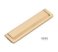 SZLXJMFL Drawer Handles Gold, 2 Pack Furniture Handles Zinc Alloy | Painted, Kitchen Cabinet Pulls Hole Centers: 64-128mm Cupboard Door Pulls Concealed Wardrobe Handle Hidden 128mm/5in
