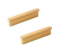 SZLXJMFL Fureiture Handles Gold,Hole spacing:96mm 2 Pack Cabinet Pulls Modern Solid Aluminum Alloy | Anodized Surface T-Shape Handle Full Length: 109-1000 mm Drawer Handles 96mm/3.8in
