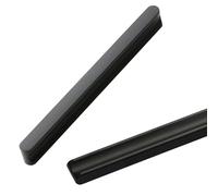 SZLXJMFL Furniture Handle Modern,Hole spacing:160mm 2 Pack Kitchen Door Handles Black Solid Aluminum Alloy | Electroplated Surface I-Shaped Handle Full Length: 116-1200 mm Drawer Pulls 160mm/6.3in