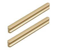 SZLXJMFL Furniture Handle Modern,Hole spacing:192mm 2 Pack Drawer Handles Gold Solid Aluminum Alloy | Anodized Surface I Bar Handle Full Length: 112-1000 mm Cabinet Pulls 192mm/7.6in