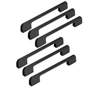 SZLXJMFL Furniture Handles Black, 2 Pack Handle for Furniture Door, Solid Aluminum Alloy | Anodized Surface, Overall Length: 60-1000 mm Bow Cabinet Pulls-116mm/4.5in
