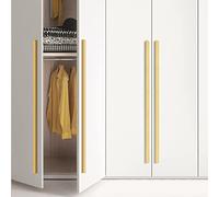 SZLXJMFL Furniture Handles for Drawers,2 Pack Cabinet Pulls Gold Solid Aluminum Alloy | Anodized Surface T Shaped Handle Full Length: 113-1000 mm Kitchen Cabinet Handles 768mm/30.2in