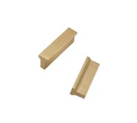 SZLXJMFL Gold Cabinet Handles Vintage, 2 PCS Cupboard Handles Solid Brass | Brushed Copper, Overall Length: 50-1000 mm T-Shape Pulls Wardrobe Door Handles with Screws-50mm/2in