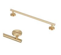 SZLXJMFL Gold Cabinet Handles Vintage, 2 PCS Kitchen Handles Solid Brass | Brushed Surface, Hole Centers: 96-480 mm Bow Pulls Wardrobe Door Handles with Screws-510mm/20in
