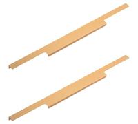 SZLXJMFL Gold Drawer Handles, 2 Pack Furniture Handles Aluminum Alloy | Anodized, Kitchen Cabinet Pulls Hole Centers: 128-800mm Cupboard Door Pulls Concealed Wardrobe Handle Pull Hidden 600mm/23.6in