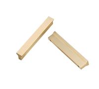 SZLXJMFL Gold Kitchen Cabinet Handle Vintage, 2 Pack Drawer Pulls Solid Brass | Brushed Copper, Hole Centers: 32-850 mm T-Shape Pulls Furniture Handles with Screws-170mm/6.7in
