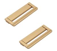 SZLXJMFL Kitchen Cabinet Handles 96mm Gold, 2 Pack Furniture Handles Zinc Alloy | Painted, Drawer Pulls Hole Centers: 64-96mm Cupboard Door Pulls Kitchen Wardrobe Handle Hidden 96mm/3.8in