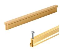 SZLXJMFL Kitchen Cabinet Handles Gold,Hole Spacing:320mm 2 Pack Drawer Handles Modern Solid Aluminum Alloy | Anodized Surface T-Shape Handle Hole Centers: 96-960mm Fureiture Handles 320mm/12.5in