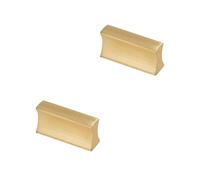 SZLXJMFL Kitchen Handles Gold, 2 Pack Furniture Handles Solid Brass | Brushed, Drawer Pulls Hole Center: 16-850mm Cupboard Handles Kitchen Door Handles Cabinet Handles 32mm/1.3in