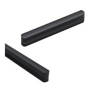 SZLXJMFL Kitchen Handles Modern,Hole Spacing:160mm 2 Pack Cabinet Pulls Black Solid Aluminum Alloy | Anodized Surface I Shaped Handle Hole Centers: 64-980mm Drawer Pulls 160mm/6.3in