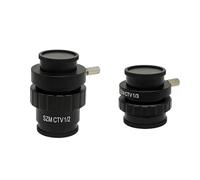 SZM CTV 1/2 1/3 1X Adapter 0.3X 0.5XC Mount Lens Adapter for Tricular Body Microscope HDMI VGA USB Camcorder (1X and CTV 1-3)