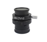 SZM CTV 1/2 1/3 1X Adapter 0.3X 0.5XC Mount Lens Adapter for Tricular Body Microscope HDMI VGA USB Camcorder (CTV 1-2)