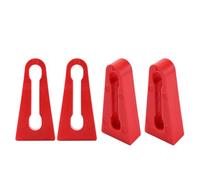 SZMBHSD Car door lock buckle protection pad, compatible with VW Bora C53 C52 152 9D2 1J2, car door shock absorbing buffer gasket door lock protective cover,All-Red