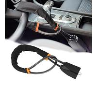SZMBHSD Compatible with Nissan NV200 223 Pathfinder 370Z Titan, Car Steering Wheel Steel Lock, safety belt buckle lock, Anti-theft Lock Device easy to install,Black