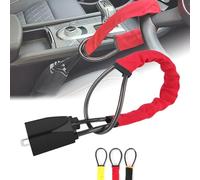 SZMBHSD Compatible with Nissan NV200 223 Pathfinder 370Z Titan, Car Steering Wheel Steel Lock, safety belt buckle lock, Anti-theft Lock Device easy to install,Red
