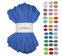 Sznurkomania 5mm Braided Cotton Cord, 100m/330ft, White, Certified Oeko-Tex Standard 100