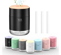 SZO Humidifiers, 500ML Humidifier for Bedroom with Night Light, Portable Humidifiers for Home and Plants, Humidifiers for Baby, Quiet Operation, Auto-Off, for Baby Room, Home, Office and Plants