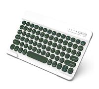 SZO Retro Wireless Keyboard for iPad 10th 11th Gen, Samsung Galaxy Tab, Surface, Typewriter Bluetooth Keyboard for Various Tablets & Laptops [US Layout] Green