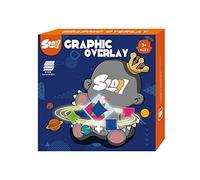 szoii Intelligence Development Plastic Transparent Graphics Overlay Color Space Thinking Puzzle Game