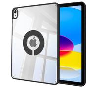 SZPSGC Clear Case iPad (A16) 11th Gen 11 inch 2025, iPad 10th Gen 10.9 Inch 2022, Magnetic Attraction Lightweight Cover, Transparent Hard Acrylic Back, Shockproof Impact Resistant, Black